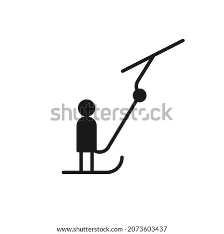 Similar – Image, Stock Photo In the drag lift