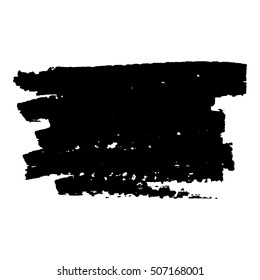Isolated black ink marker pen stroke scribbles, on white background. Grunge elements for your design