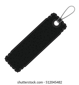 Isolated black label design