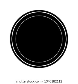 Isolated black shield on white background. Vector illustration of a shield. 
Emblem, symbol, shield icon