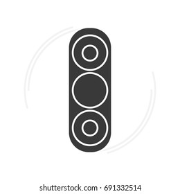  Isolated black spinner icon. Fidget toy vector illustration.
