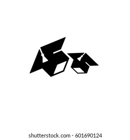 Isolated black and white color two bachelor hats logo, students graduation uniform logotype, education element vector illustration.