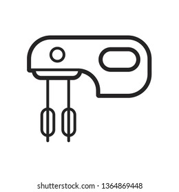 isolated black and white hand beater vector drawing