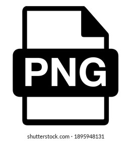 isolated, black and white, simple, minimalist png photo, image file icon on white background.