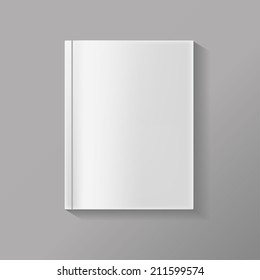 Isolated blank book on a white background