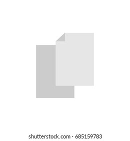 Isolated Blank Flat Icon. Sheets Vector Element Can Be Used For Blank, Sheet, File Design Concept.