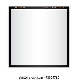 Isolated blank photo film