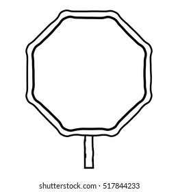 Isolated blank road sign design