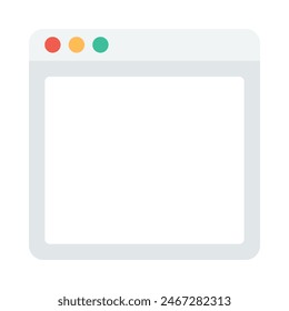 Isolated blank website browser, flat icon, internet page, mockup, tablet and smartphone and laptop screen, vector of an illustration