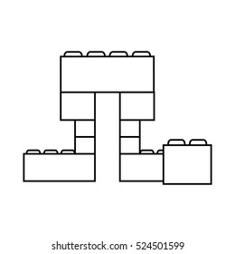 Isolated block toy design