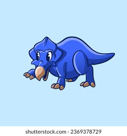 Isolated Blue Dinosaurs for Sticker