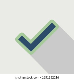 Einzeln blaues und grünes Auswahlfeld auf weißem Hintergrund. Ideal für Anwendungen, Webseiten oder Clipart.