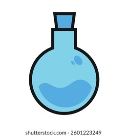 Isolated blue potion magic icon