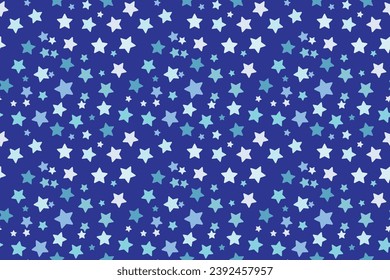 isolated blue stars seamless vector pattern for textile wraping papper cards wallpaper for baby boy children Perfect kids fabric Simple Abstract Starry Print Fabric Textile Decoration packaging