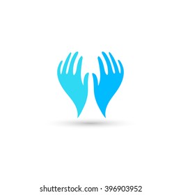 Hands Holding Something Vector Concept Stock Vector (Royalty Free ...