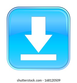 Isolated blue web icon on white background