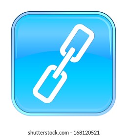 Isolated blue web icon on white background