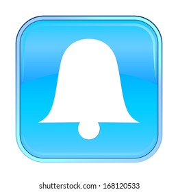 Isolated blue web icon on white background
