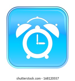 Isolated blue web icon on white background