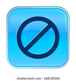 Isolated blue web icon on white background