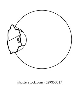 Isolated blueberry fruit design