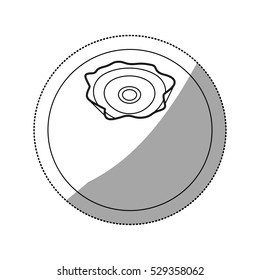 Isolated blueberry fruit design