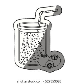 Isolated blueberry juice design