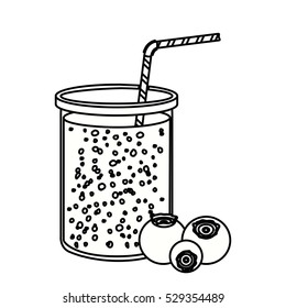 Isolated blueberry juice design