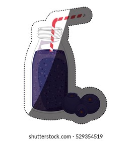Isolated blueberry juice design