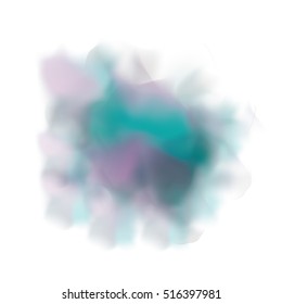 Isolated blurred multicolored figure design
