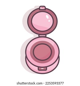 Isolated blush colored fashion icon Vector