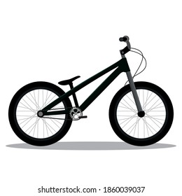 Isolated bmx bike in white background icon- Vector
