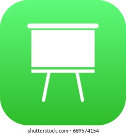 Isolated Board Stand Icon Symbol On Clean Background. Vector Blackboard  Element In Trendy Style.