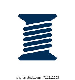 Isolated Bobbin Icon Symbol On Clean Background. Vector Spool Element In Trendy Style.
