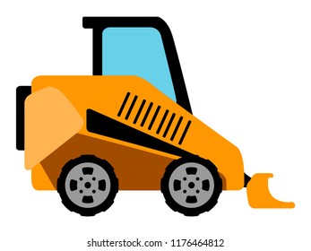 Isolated bobocat icon. Construction vehicle. Vector illustration design