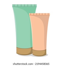 Isolated body cream spa vector illustration