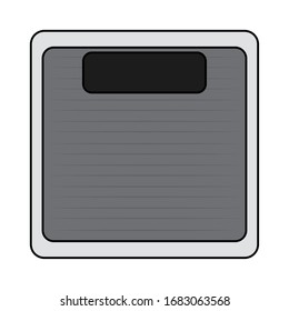 Isolated body weight scale icon. Medical icon - Vector