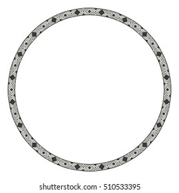 Isolated boho circle design