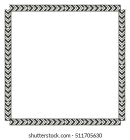 Isolated boho frame design