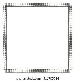 Isolated boho frame design