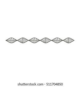 Isolated boho line design