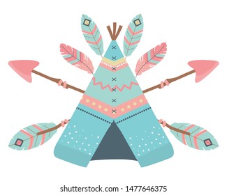 Isolated boho tent vector design vector illustration