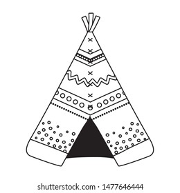 Isolated boho tent vector design vector illustration