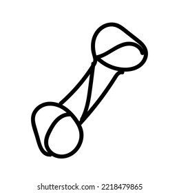 Isolated bone pet toy icon Vector illustration