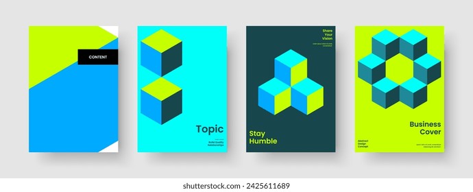 Diseño de portada de libro aislado. Diseño de folleto abstracto. Plantilla de banner creativo. Presentación empresarial. Antecedentes. Folleto. Cartel. Informe. Identidad de marca. Diario. Catálogo. Prospecto. Revista