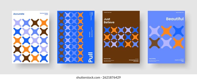 Design des isolierten Buchdeckels. Abstraktes Banner-Layout. Vorlage für geometrische Broschüre. Hintergrund. Flyer. Geschäftspräsentation. Poster. Bericht. Katalog. Werbung. Newsletter. Erfassung Portfolio