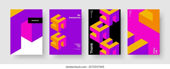 Isolated Book Cover Design. Creative Flyer Layout. Geometric Banner Template. Poster. Report. Brochure. Background. Business Presentation. Magazine. Portfolio. Brand Identity. Leaflet. Journal