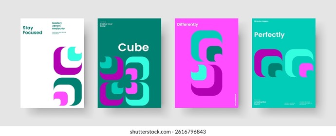 Isolated Book Cover Design. Creative Brochure Template. Abstract Banner Layout. Background. Poster. Flyer. Business Presentation. Report. Notebook. Pamphlet. Handbill. Magazine. Portfolio. Catalog