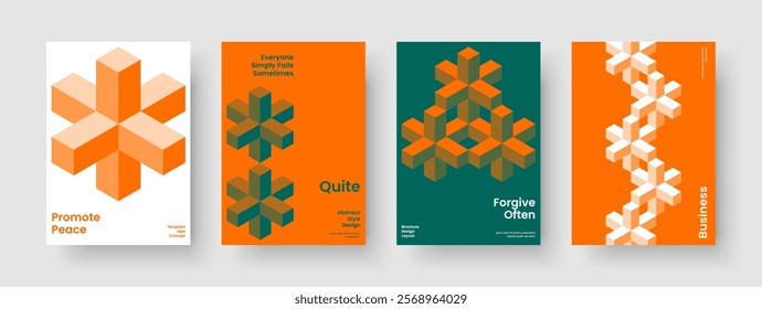 Isolated Book Cover Design. Geometric Business Presentation Template. Creative Report Layout. Flyer. Poster. Background. Brochure. Banner. Portfolio. Magazine. Advertising. Journal. Handbill