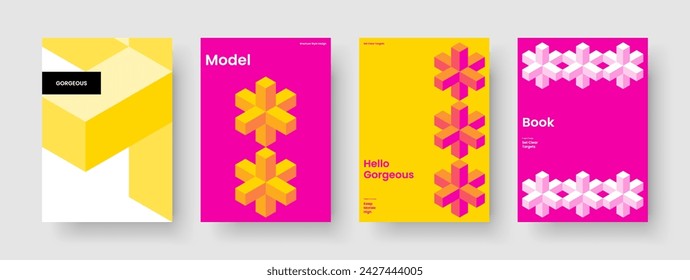 Isolated Book Cover Design. Modern Flyer Layout. Geometric Background Template. Poster. Business Presentation. Brochure. Report. Banner. Catalog. Pamphlet. Advertising. Notebook. Newsletter